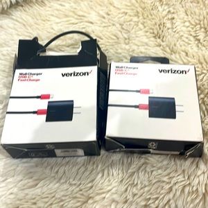 Verizon USB-C Fast Charge Wall charger (two)